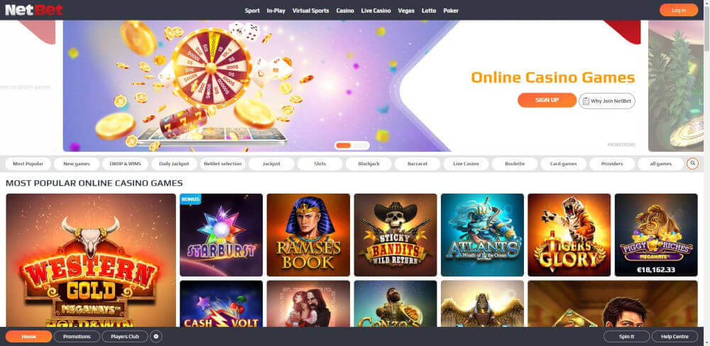 Netbet Casino Screenshot